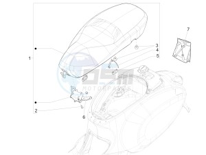 125 4T 3V ie Primavera (APAC) drawing Saddle/seats