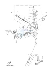 YZ85LW (1SNG 1SNJ 1SPG 1SPJ) drawing FRONT MASTER CYLINDER