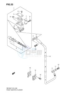 RM125 (E19) drawing FRONT MASTER CYLINDER