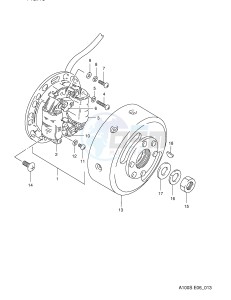 A100 (E6) drawing MAGNETO (MODEL R)