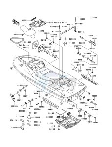 JET SKI STX-15F JT1500A6F FR drawing Hull