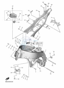 YZF600 YZF-R6 RaceBASE (BN6P) drawing FRAME