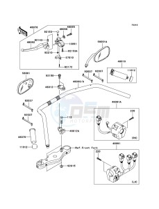 VN2000 VN2000-A2H GB XX (EU ME A(FRICA) drawing Handlebar