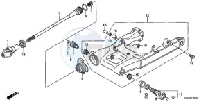 ST1300A9 France - (F / ABS CMF MME) drawing SWINGARM