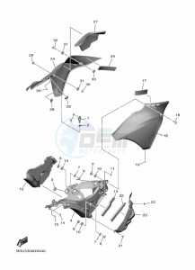 YZF1000 YZF-R1 (B3LS) drawing COWLING 4