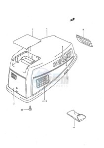 DT 8c drawing Engine Cover (1988)