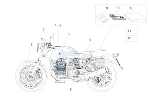 V7 Stone 750 drawing Decal and plate set