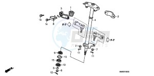 TRX250TMC drawing STEERING SHAFT