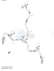 LT-A750X (P28-P33) drawing FRONT BRAKE HOSE