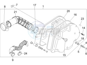 LX 150 4T drawing Air filter