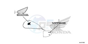 VT750SE Shadow E drawing EMBLEM (VT750S)