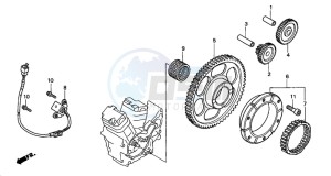 VT750C2 drawing PULSE GENERATOR/ STARTING CLUTCH