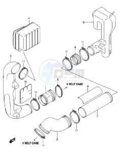 LT-A750X drawing COOLING DUCT