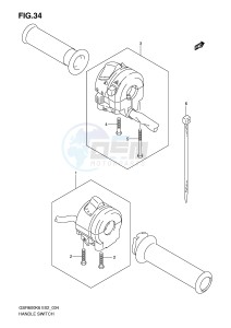 GSR600 (E2) drawing HANDLE SWITCH