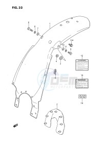 DS80 (E24) drawing REAR FENDER