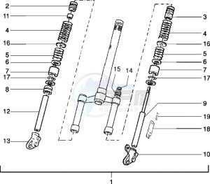 Typhoon 50 m.y. 2004 drawing Steering column