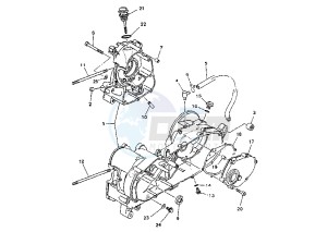 YP MAJESTY 125 drawing CRANKCASE