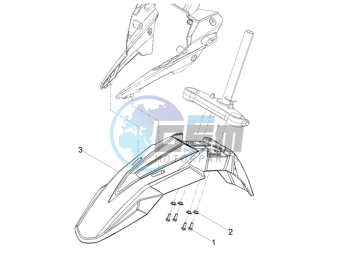 Front mudguard-Pillar