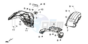 GTS 125I EURO4 LONG VISOR L7 drawing TAIL LIGHT - LICENSE PLATE