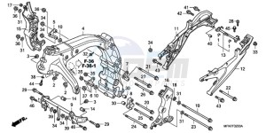 CB1000R9 Australia - (U) drawing FRAME BODY