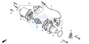 SA50 drawing STARTING MOTOR