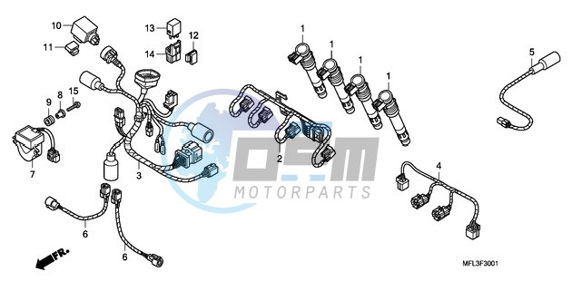 SUB HARNESS (CBR1000RR)