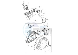 YQ AEROX R 50 drawing INTAKE