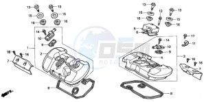 VT750C2 drawing CYLINDER HEAD COVER