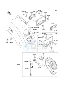 VN 2000 A [VULCAN 2000] (A6F-A7F) A6F drawing TAILLIGHT-- S- -