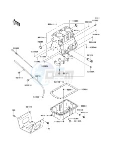 KAF 950 C [MULE 3010 TRANS4X4 DIESEL] (C7F) C7F drawing CRANKCASE