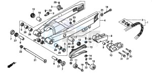 CR500R drawing SWINGARM