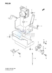 DL650 (E3-E28) V-Strom drawing HYDRAULIC UNIT (DL650AK7 AK8 AK9 AL0)