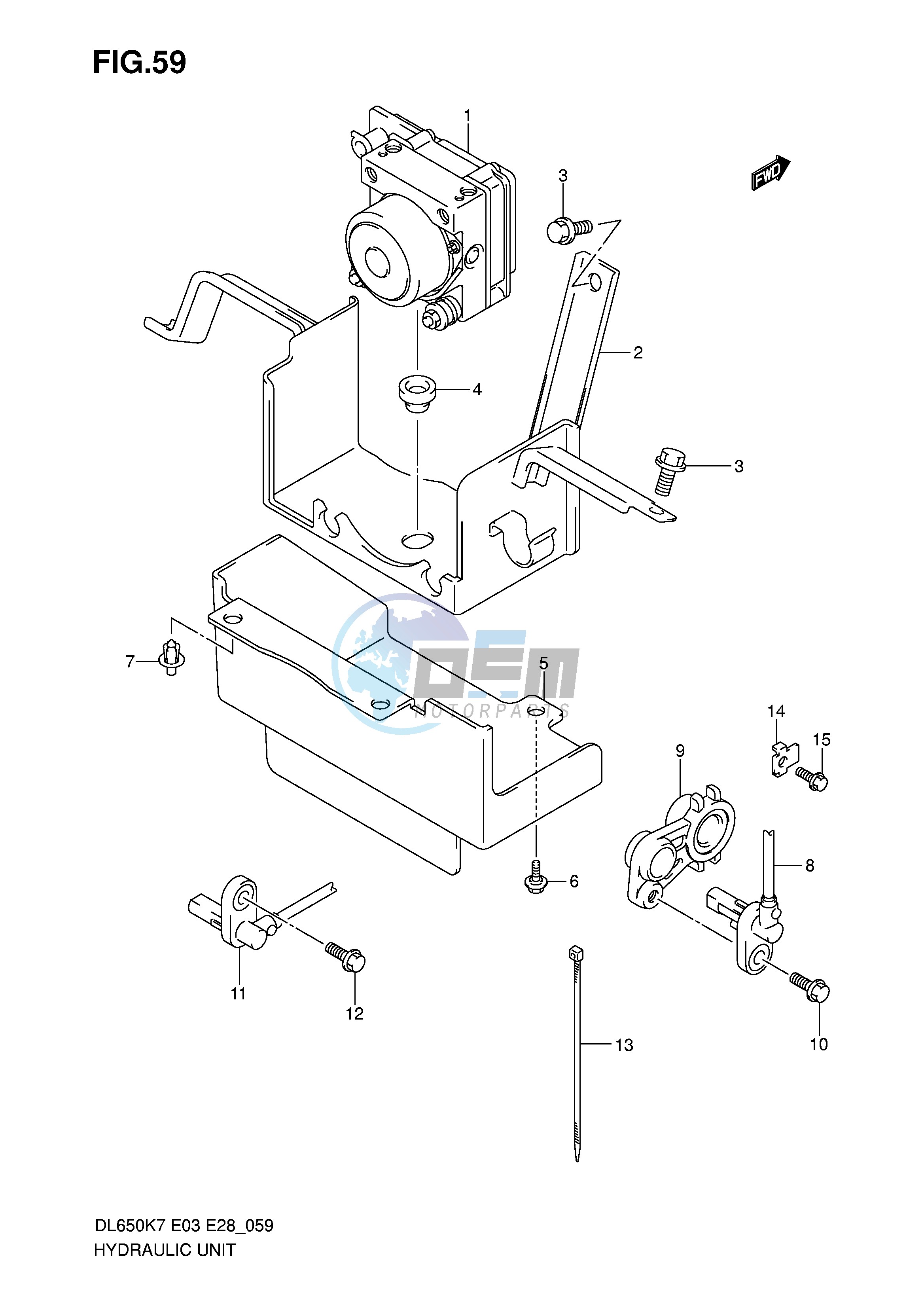 HYDRAULIC UNIT (DL650AK7 AK8 AK9 AL0)