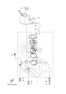 YP125R X-MAX125 (2DM1 2DM1) drawing FUEL TANK