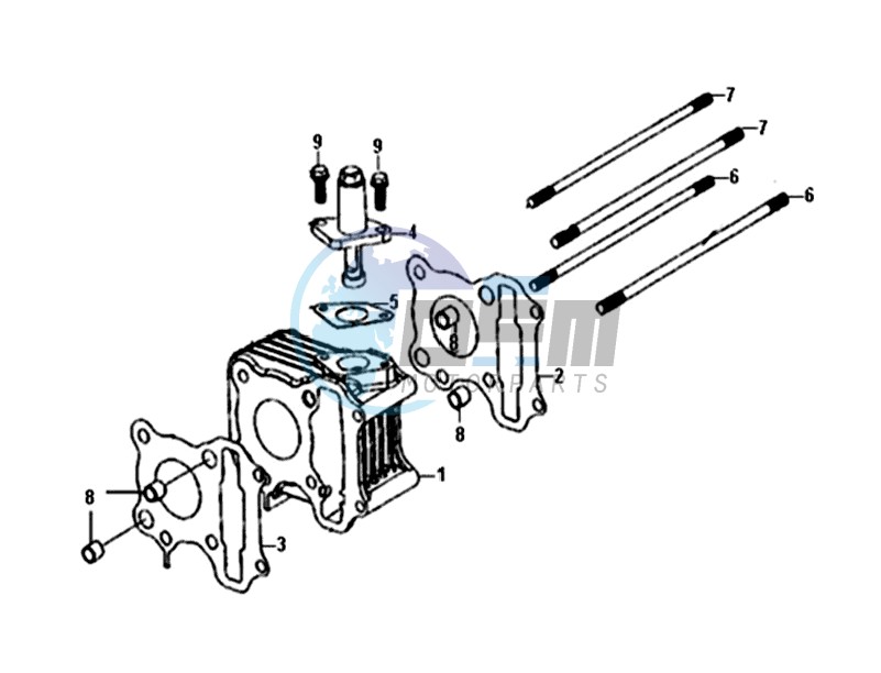 CYLINDER / TOP GASKET / LOWER GASKET