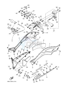 XP500A T-MAX T-MAX 500 (59CR) drawing SIDE COVER 2