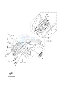 YFM350 YFM35RB RAPTOR 350 (1BS8 1BS7) drawing EMBLEM & LABEL 1