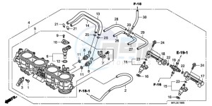 CBR1000RA9 Australia - (U / ABS SPC) drawing THROTTLE BODY