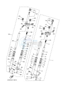 MWS150-A (BB81) drawing FRONT FORK