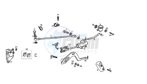 SENDA R X-RACE - 50 CC VTHSR1D1A EU2 drawing REAR BRAKING SYSTEM