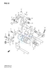 JR80 (P28) drawing GEAR SHIFTING