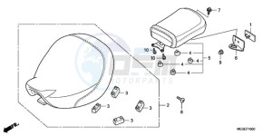 VT750C9 E / KMH drawing SEAT