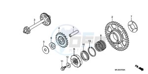 CBR600RA9 Australia - (U / ABS MME) drawing STARTING CLUTCH