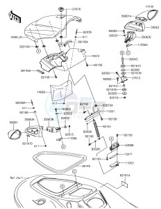 JET SKI STX-15F JT1500AJF EU drawing Cylinder Head