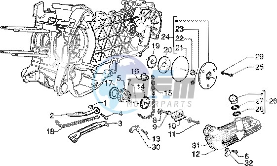 Oil pump-oil pan