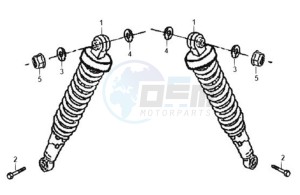 XS-125-K drawing REAR SUSPENSION