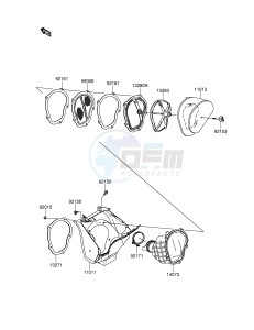 RM-Z250 (E28) drawing AIR CLEANER