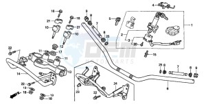 FX650 drawing HANDLE PIPE/TOP BRIDGE