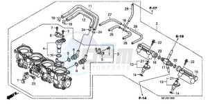 CBR600RA9 E / ABS MME drawing THROTTLE BODY