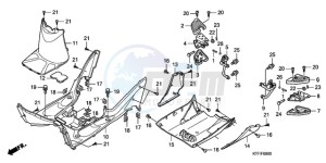 SH1259 ED / 2ED drawing FLOOR PANEL/PILLION STEP